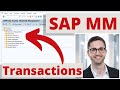 SAP MM: The most important SAP Transactions for SAP MM (Materials Management)