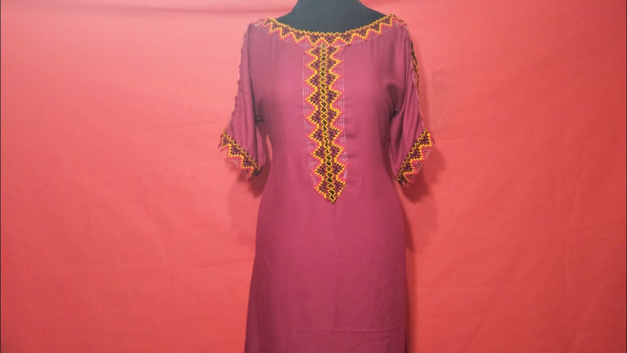 تفصيل وخياطة قندورة او بدعية الصيف ستيل قبائلي كمشروع مربحcoudre une robe d'été