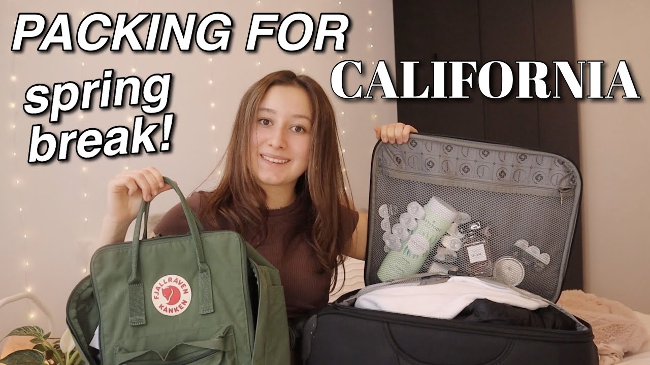Pack With Me For CALIFORNIA | Los Angeles Spring Break Trip!
