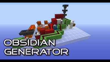 AUTOMATIC OBSIDIAN GENERATOR 1.8+ - AFK-able - Minecraft Redstone