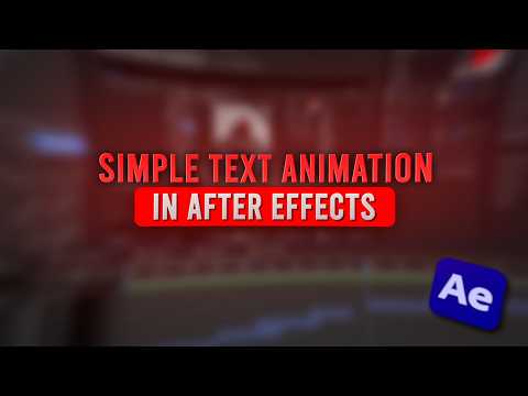 Simple Text Animation Tutorial in After Effects | MOVIEX