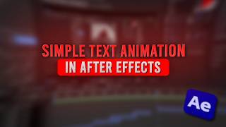 Simple Text Animation Tutorial in After Effects | MOVIEX