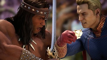 Conan the Barbarian Meets Homelander | Conan vs Homelander All Intro Dialogues - Mortal Kombat 1