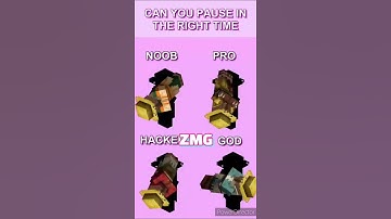 can you pause in the right time || noob pro hacker gob || minecraft # shots