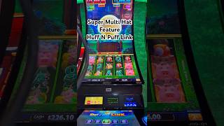 New Huff N Puff Link Slot gives the Super Multi Hat Feature Bonus!!
