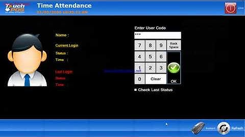 Tutorial: TouchPOS Time Attendance - Staff Log In