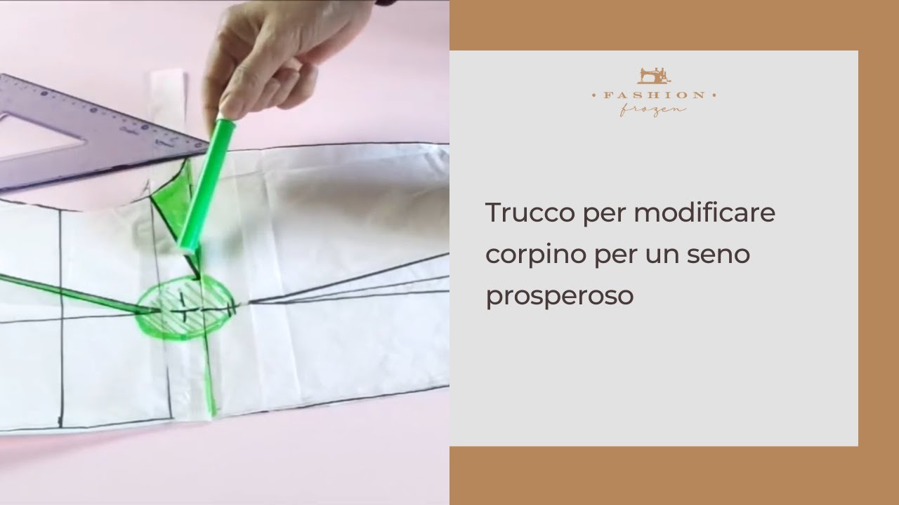 Trucco per modificare corpino per un seno prosperoso