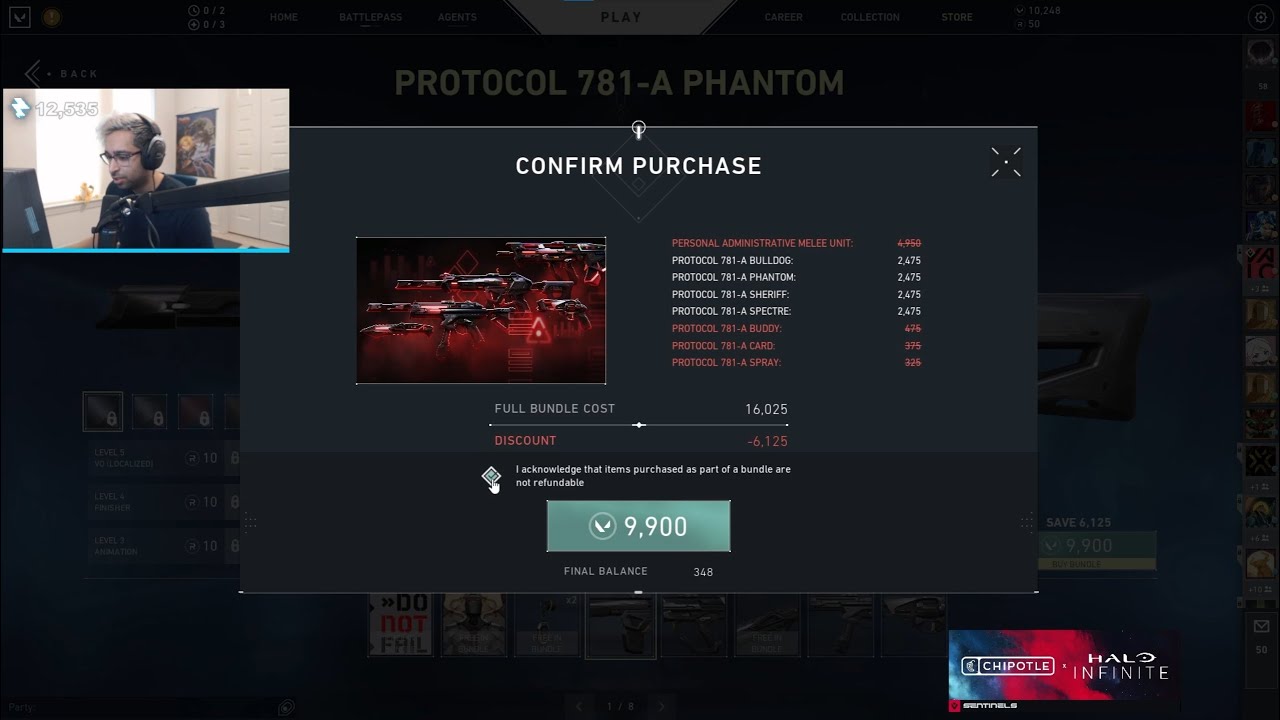 SEN ShahZaM buying Protocol 781-A Skins & 80 Radianates (Valorant New Bundle)