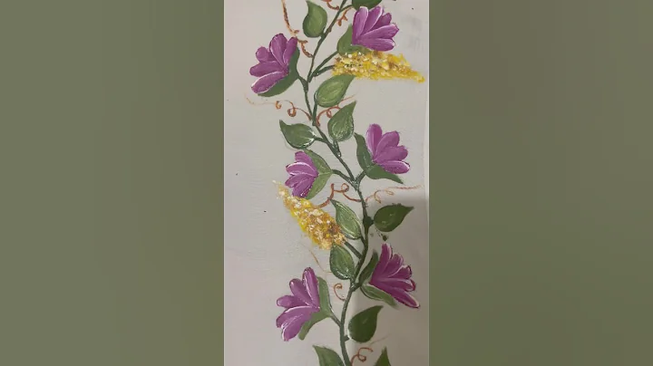 Hand painting on fabric for beginners |easy fabric painting for beginners#fabricpainting #painting