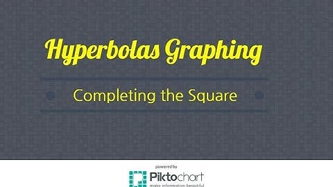 How to graph hyperbolas by completing the square