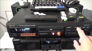 Teac Cd P1440 Compact Disc Player Demo And Review