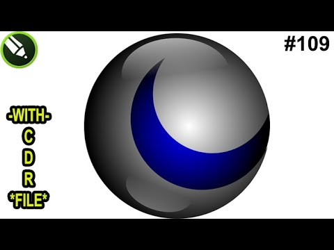 How to Make 3D ball Design in Corel Draw  3D ball Design #CorelDraw19 Design #109