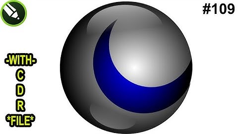 How to Make 3D ball Design in Corel Draw  3D ball Design #CorelDraw19 Design #109