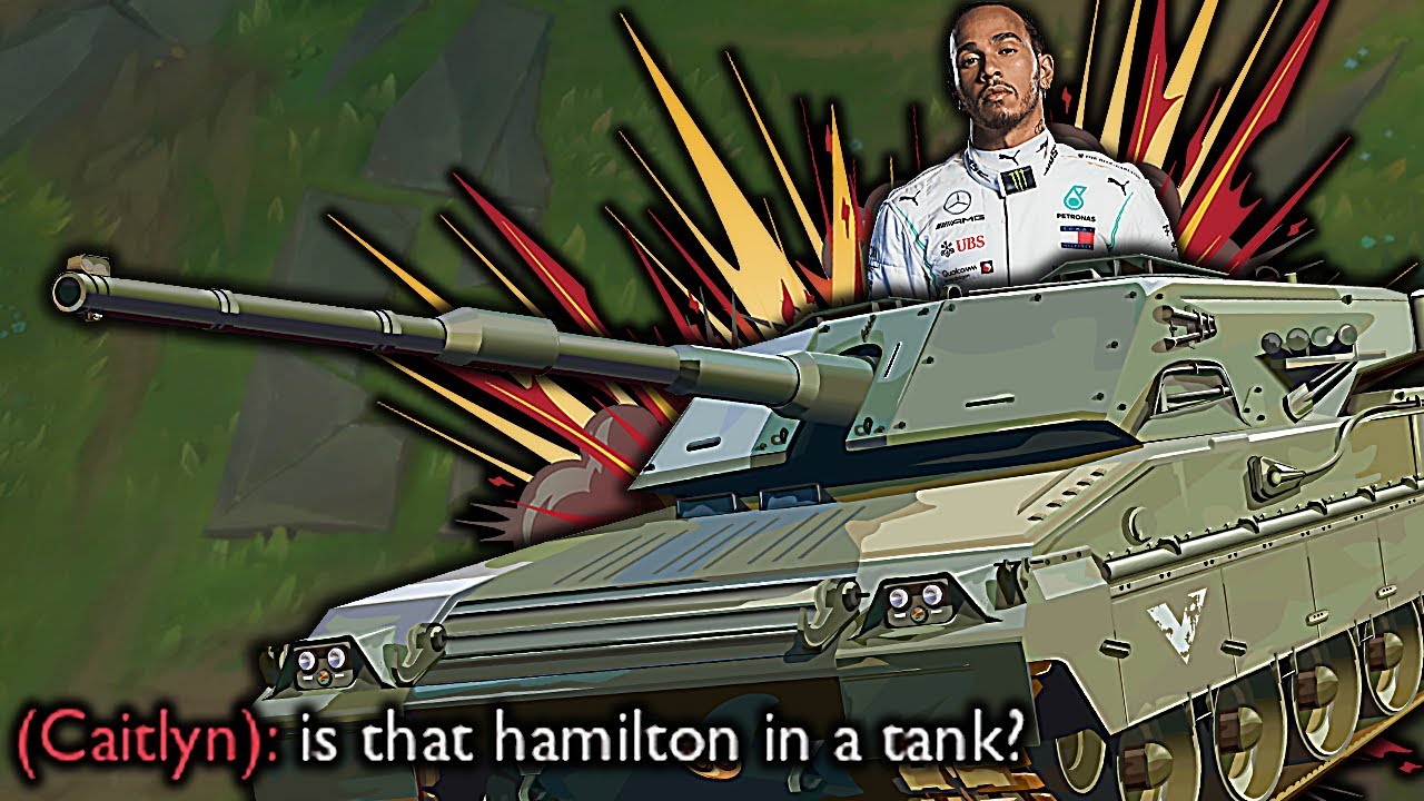 LEWIS HAMILTON IN A TANK IS BROKEN IN LEAGUE YouTube