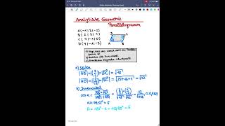 Analytische Geometrie, Parallelogramm, Nachweis #mathe #abi #Shorts #Viral #mathetrick #MatheArbeit