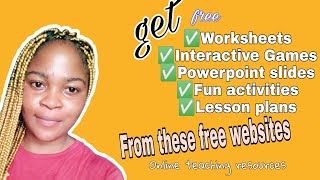 10 Websites to get Free teaching resources|Worksheets, games, powerpoint slides.