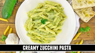 CREAMY Zucchini Pasta | HEALTHY \& Delicious 20 Minute Recipe