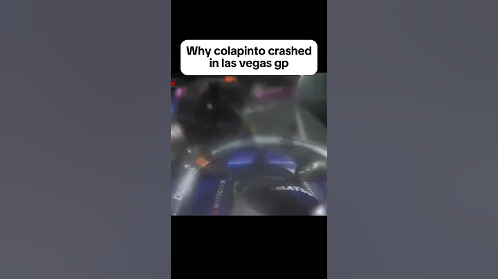 why colapinto crashed in the 2024 las vegas gp 😨