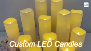 wholesale set of 24 waterproof outdoor flameless candles, led candles with 4 remote and timer