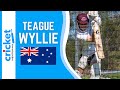 Australian junior cricket player teague wyllie at training