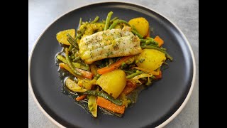 Recette  simple de légumes aux four  (accompagné de poisson colin)