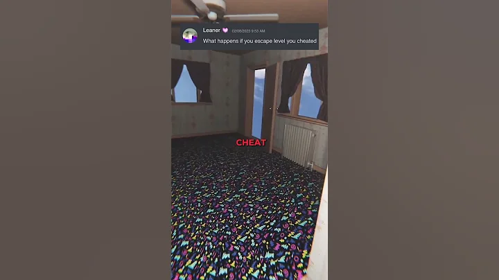 What if you escape level “You Cheated” Backrooms?🚪🔑☁️ #shorts #backrooms #creepypasta