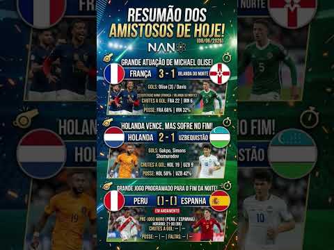 Video 3 GOLS DE OLISE! FRANÇA ATROPELA, HOLANDA SOFRE, PERU X ESPANHA AGORA!