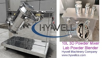 10L 3D Powder Mixer / Lab Powder Blender