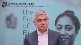 Mayor Sadiq Khan interview at Royal Docks School of Business and Law