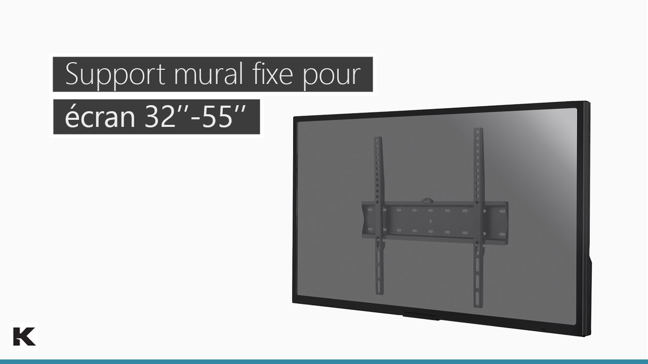 KIMEX - Support sur pied pour écran TV 32''-55'' Hauteur 95-125cm