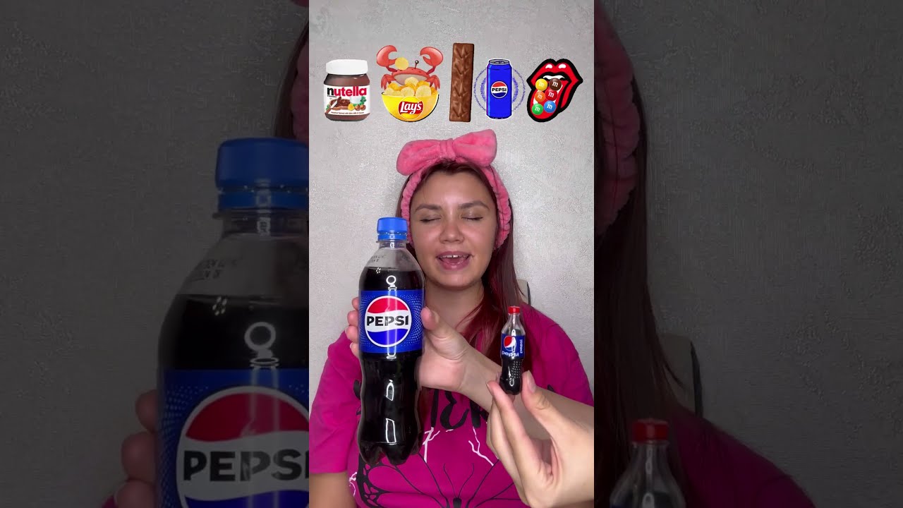 Big Or Small Challenge Nut Butter Mini Colorful Candies Shorts Best Video By Hmelkofm