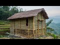 Man builds house for grandfather out of bamboo clears and renovates yard