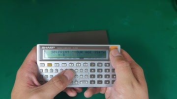 Pocket Computer Sharp PC-1262  (retro programmable calculator)