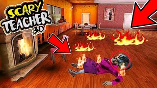 Misti Teacher Se Fire Prank || In scary Teacher 3D