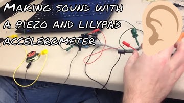 Accelerometer creates sound with a piezo buzzer