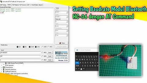Setting Baudrate modul Bluetooth HC-06 menggunakan AT command