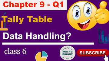 Exercise 9.1 Question 1 Solution | Class 6 NCERT Maths | Chapter 9 Data Handling | MATHS BRIGHT