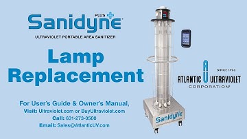 Lamp Replacement for Sanidyne Plus UV Portable Area Sanitizer