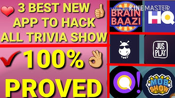 ✔3 BEST APPS TO WIN ALL TRIVIA SHOWS / 3 TRICK TO WIN LOCO,BRAINBAZZI,QUREKA,HQ / BY ONLINE TRICKS