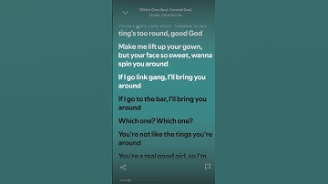 Thumbnail of 'Which One' by Drake .. ft. Central cee.. Lyrics..#drake#centralcee #whichone#lyrics#songs