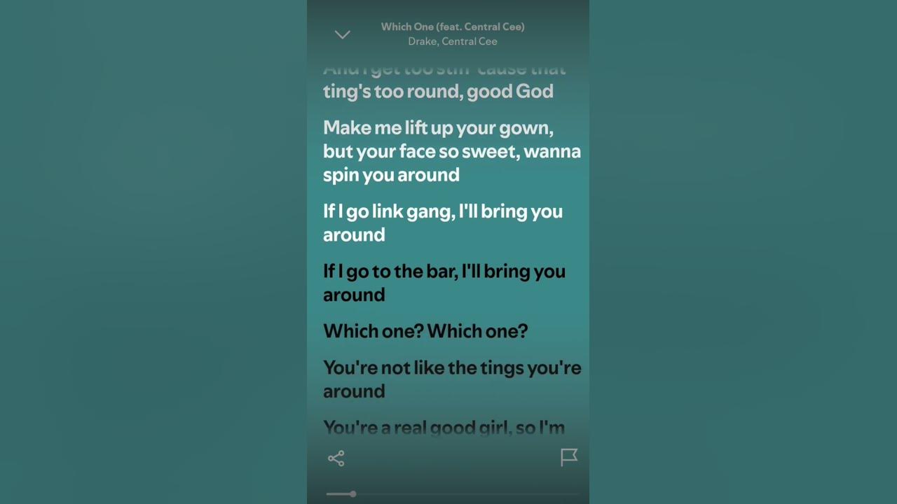 'Which One' by Drake .. ft. Central cee.. Lyrics..#drake#centralcee #whichone#lyrics#songs
