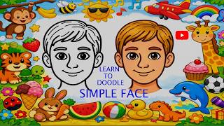 How To Draw Simple Face Easy Drawing Tutorial