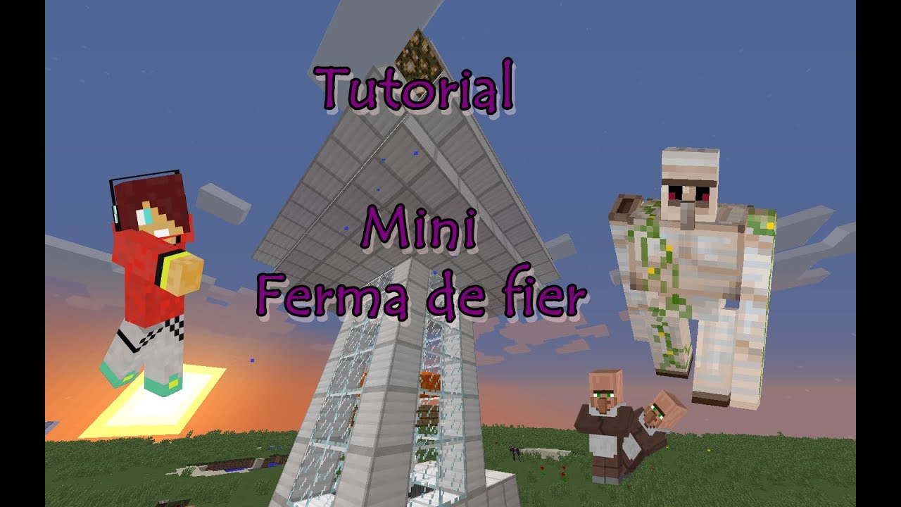 Minecraft Tutorial: Mini ferma de fier - YouTube