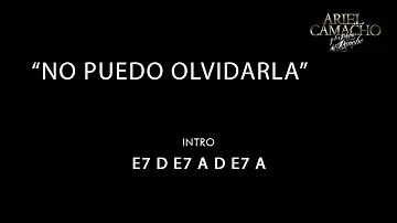 No puedo olvidarla Ariel Camacho (letra y acordes)