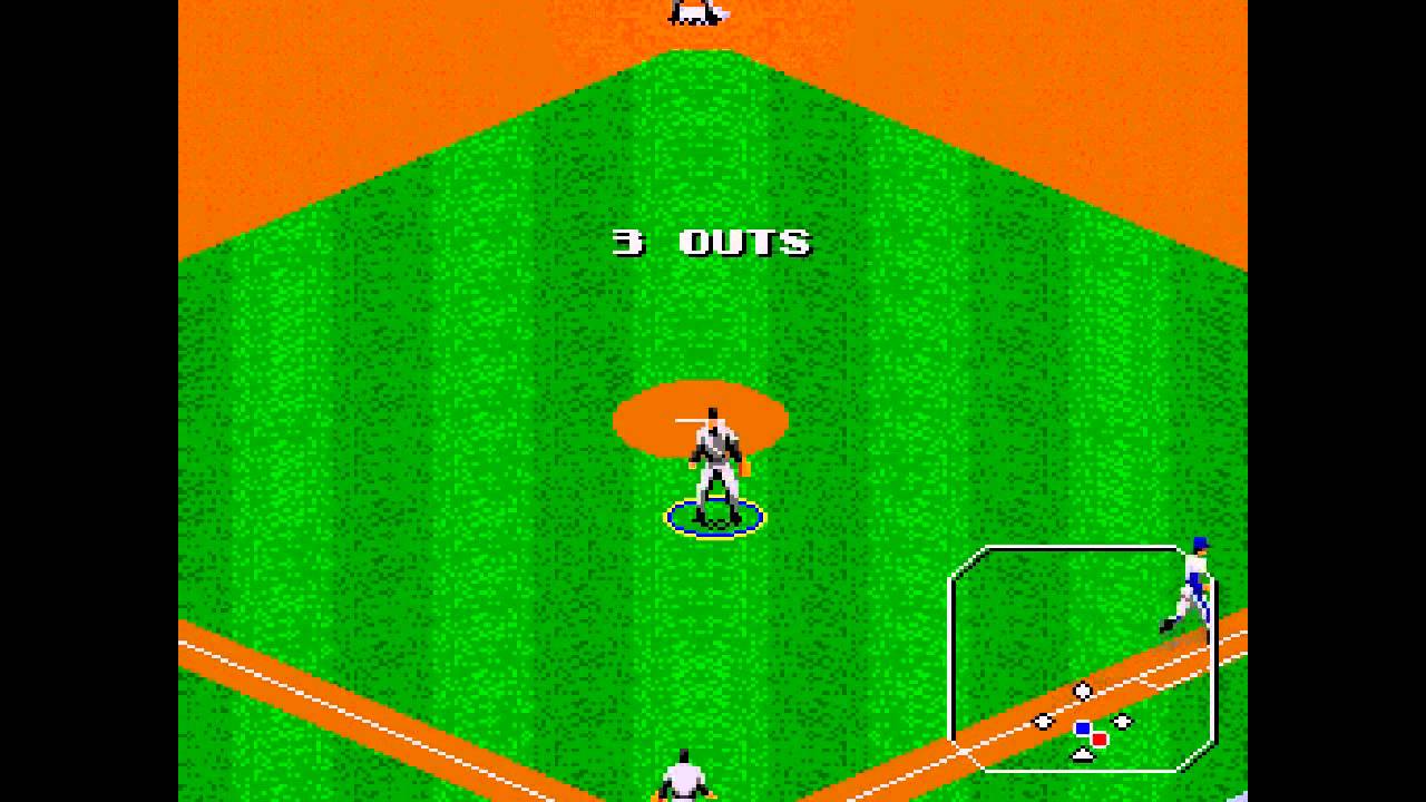 Tecmo Super Baseball ... (Sega Genesis) Gameplay