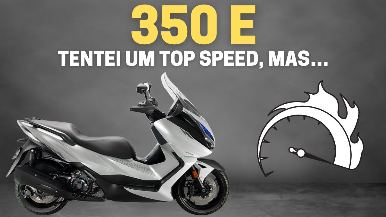 Tentei o Top Speed na 350E da Zontes