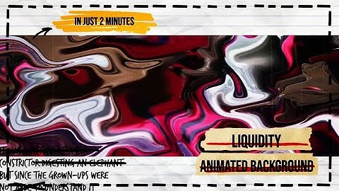 How To Make Liquid Animated Background In Kinemaster || Tutorial