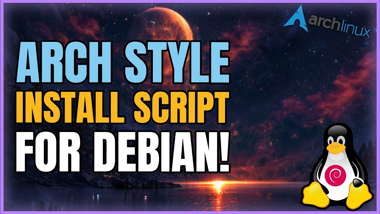 Can Debian be installed like Arch? I tried building it from TTY - YouTube