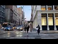 New York City Live Walking Tour From Downtown Manhattan to SOHO at Night Before Election 2020