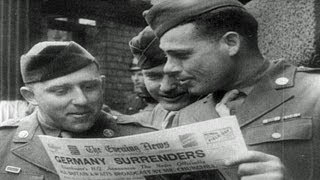 HD Stock Footage WWII Lest We Forget R1 - VE Day, Normandy, D-Day, B-17, Berlin in Ruins